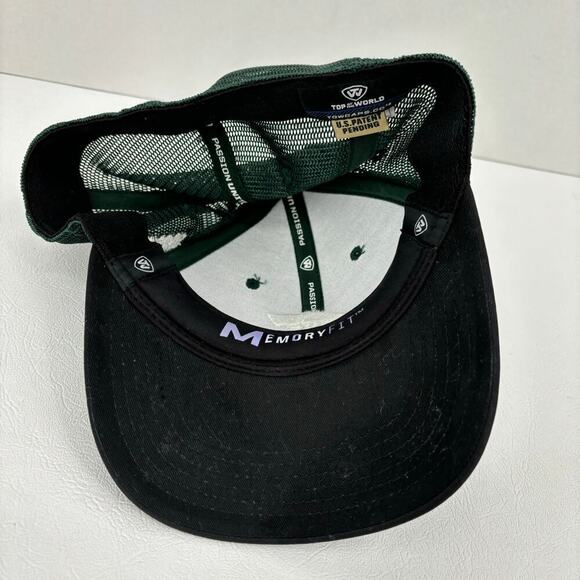 Michigan State Spartans Baseball Cap Memory Fit Hat Green White One Size - Picture 6 of 9